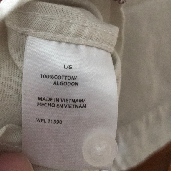 Weatherproof Vintage Long-Sleeve Shirt Tan Stone L - Picture 8 of 8